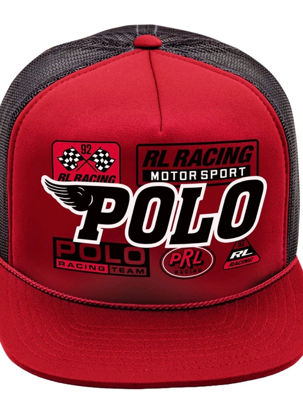 Red and Black Kids Trucker Hat